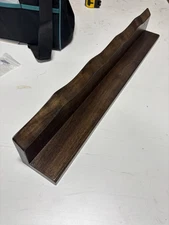 Live Edge Solid Walnut Shelf. 28” Long 4” Tall 4” Wide.  Pre Finished.