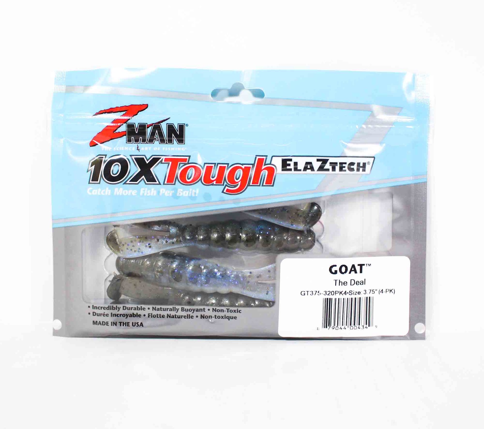 Zman Soft Lure Goat 3.75 Inch 4/Pack The Deal (4349)