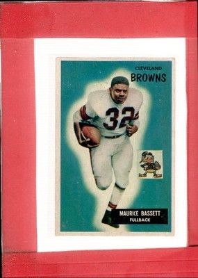 1955 Bowman #156 Maurice Bassett VG/EX Very Good/Excellent Browns ID:72263