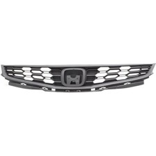 For Honda Fit Grille 2009-2014 Textured Dark Gray Shell And Insert Plastic