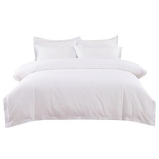 White satin bedding set, including bed sheet and quilt cover