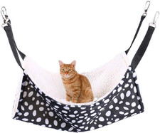 for Kitten Cat Cage Cage Hammock, Hanging Bed Round Dot Tower Zebra Leopard Patt
