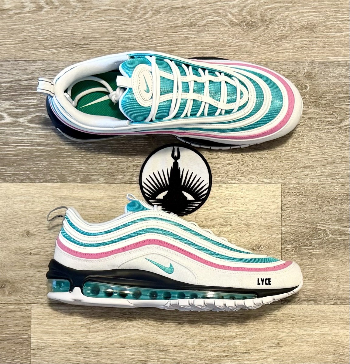 Nike Air Max 97 NBY 'Miami' Teal Pink White Black FZ0814-900 Men's