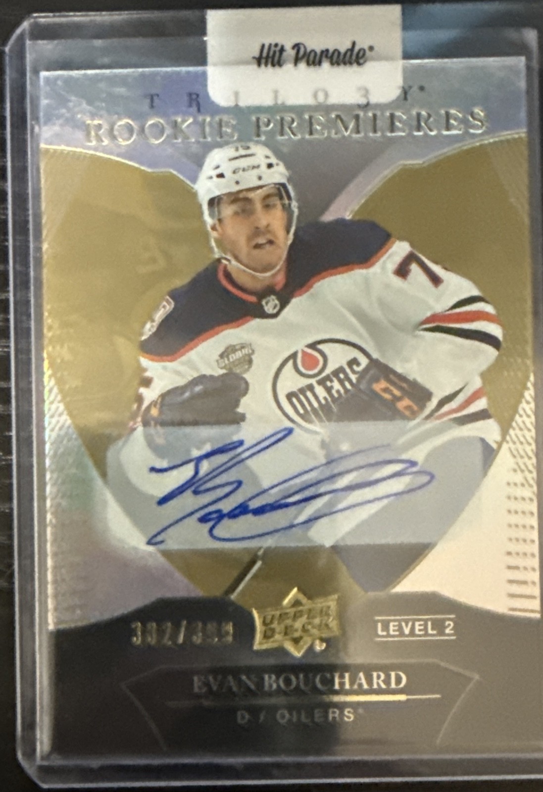 2018-19 Upper Deck Trilogy - Uncommon Rookies Tier 1 Auto Evan Bouchard #92 /399