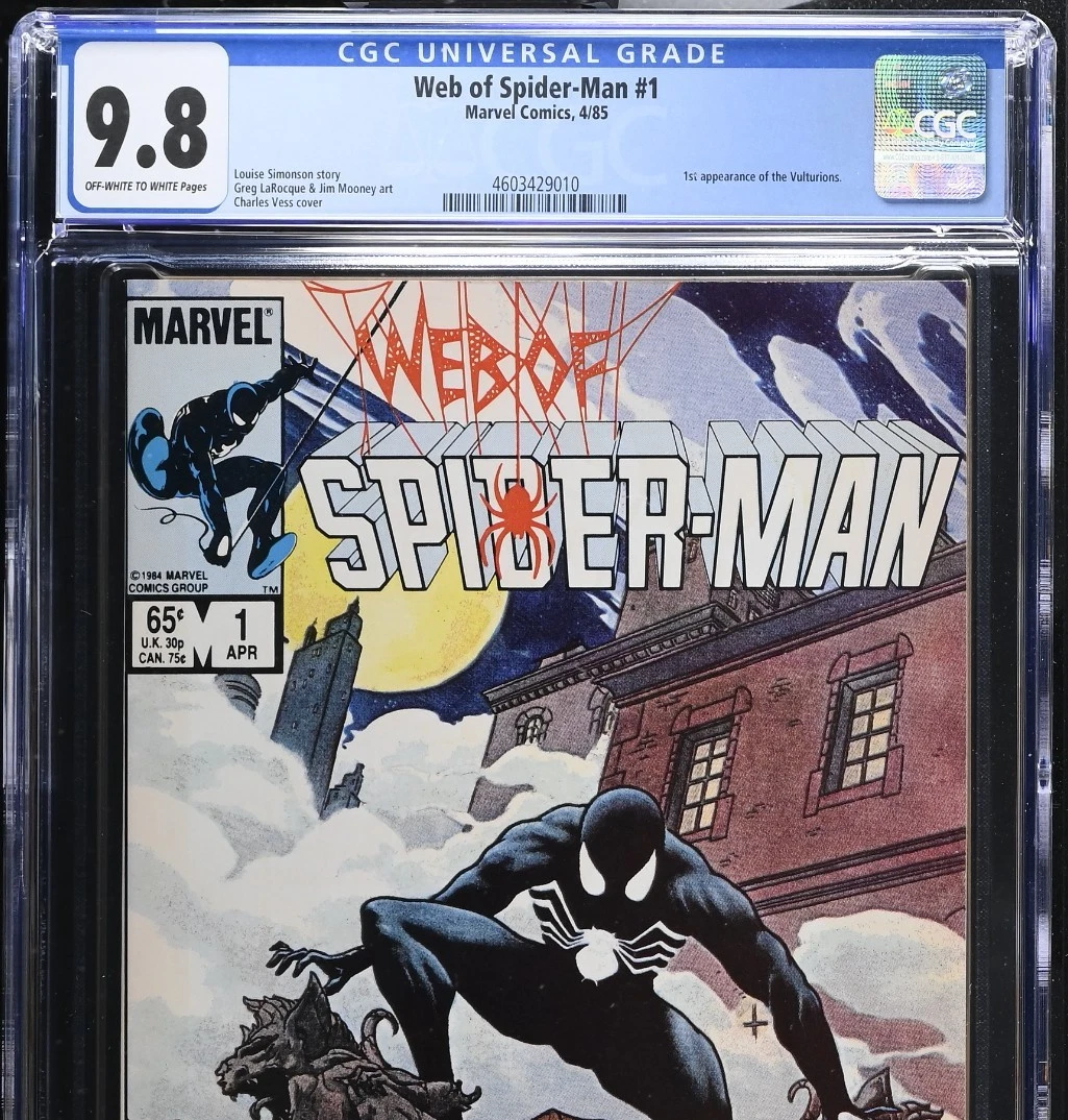 Spider-Man Certified Guaranty Company (CGC) 9.8 Near Mint/Mint