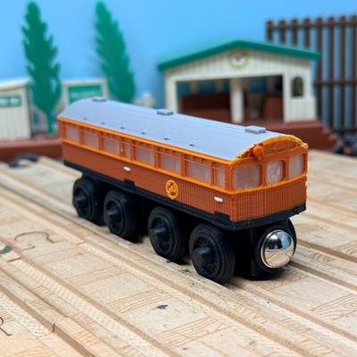 Wooden Railway  Autocoachs Custom Made for Thomas Train  Isabel Mirabel Alice