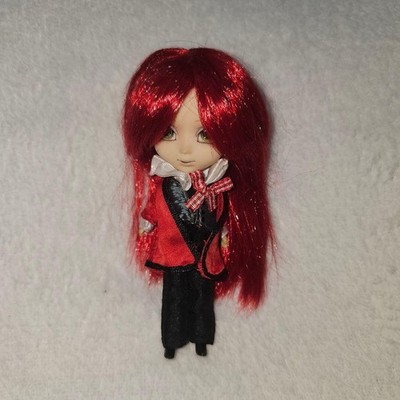 Pullip Grell Docolla Mini Doll Black Butler Kuroshitsuji Figure Rare Japan Used
