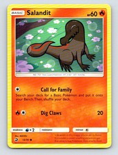 Salandit 13/70 Common Dragon Majesty Pokemon Lightly Played