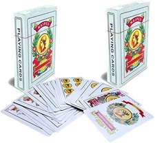 Spanish Playing Cards, Full Decks w/ Cards, Smooth Plastic Coated Card, Barajas