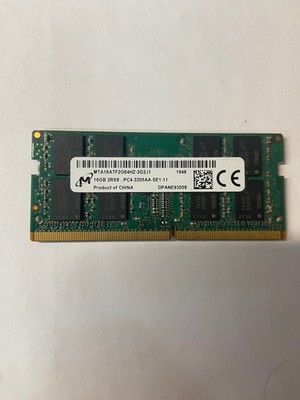 Micron MTA16ATF2G64HZ-3G2J1, 16GB, DDR4 PC4-3200, Laptop Memory Module
