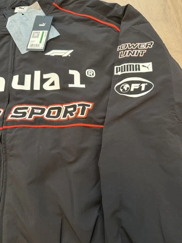 Puma F1 Pilot Jacket Mens Large Formula 1 Bomber Full Zip Black 635353 01 image 5