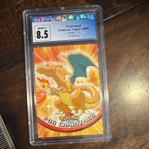 Topps 1999 Pokémon Charizard #06 CGC 8.5 First Print TV Animation Edition Card