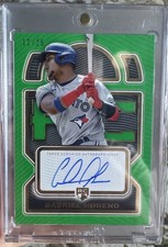 2023 Definitive Baseball Gabriel Moreno Green Rookie Auto 12/25 Jays RC