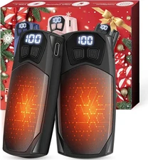 2 Pack Hand Warmers 6000mAh Portable Electric Hand Warmers,USB Pocket Heater