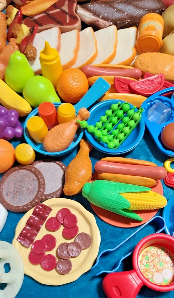 ENORME Lote de Comida de Juego de Simulación de Calidad Más de 8 Libras Fisher Price Tikes Kidcraft CDI ++ Foto 4 de 4