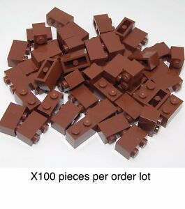PT NUMBER 98283 SIZE 1X2 LEGO 100 DARK TAN BEIGE MASONRY BRICKS