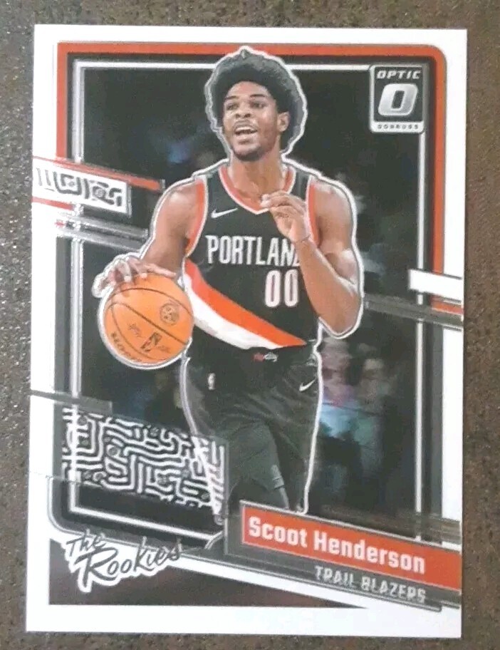 SCOOT HENDERSON RC 2023-24 Donruss Optic #3 The Rookies Trail Blazers. B2C