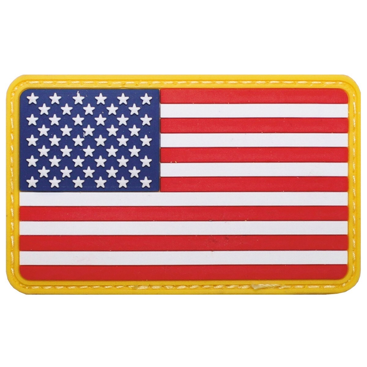 MFH USA Flag Rubber Patch 8 x 5 cm Hook & Loop Airsoft Moral Patch