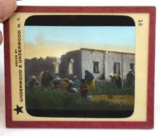 Underwood Antique Magic Lantern Slide Egyptian Women Picking Berries