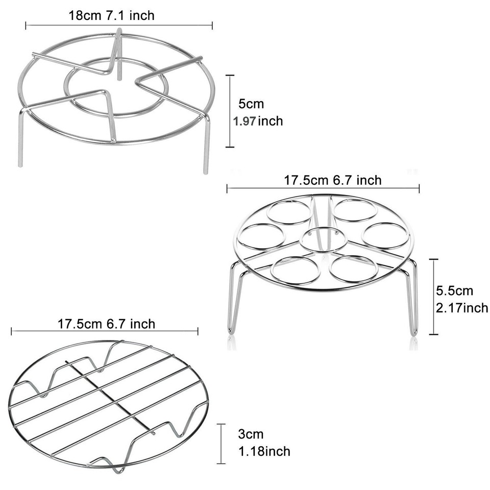Stainless Steel Steam Rack for Instant Pot Cooking Trivet Rack Holder