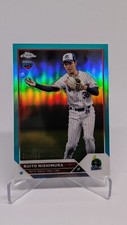 Ruito Nishimura 2023 Topps NPB Chrome Aqua #/199 Rookie RC Tokyo Yakult Swallows