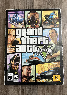 Grand Theft Auto V Five GTA FIVE (5) for PC DVD-ROM 7 Discs