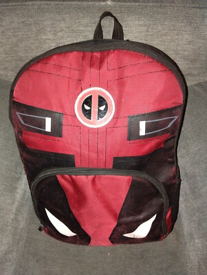 Deadpool book bag red and black and in very good condition