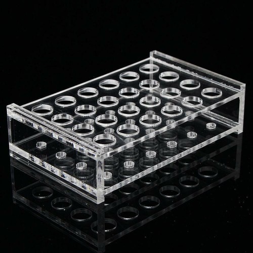 24 Holes Test Tube Rack Testing Tubes Holder Storage Plastic Lab Supplies NEW - Picture 3 of 12