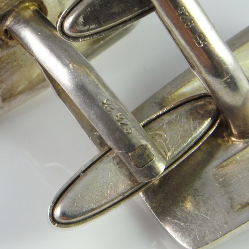 Vintage Silver Cufflinks with Box Unique Mens Cuff Links - Picture 5 of 5