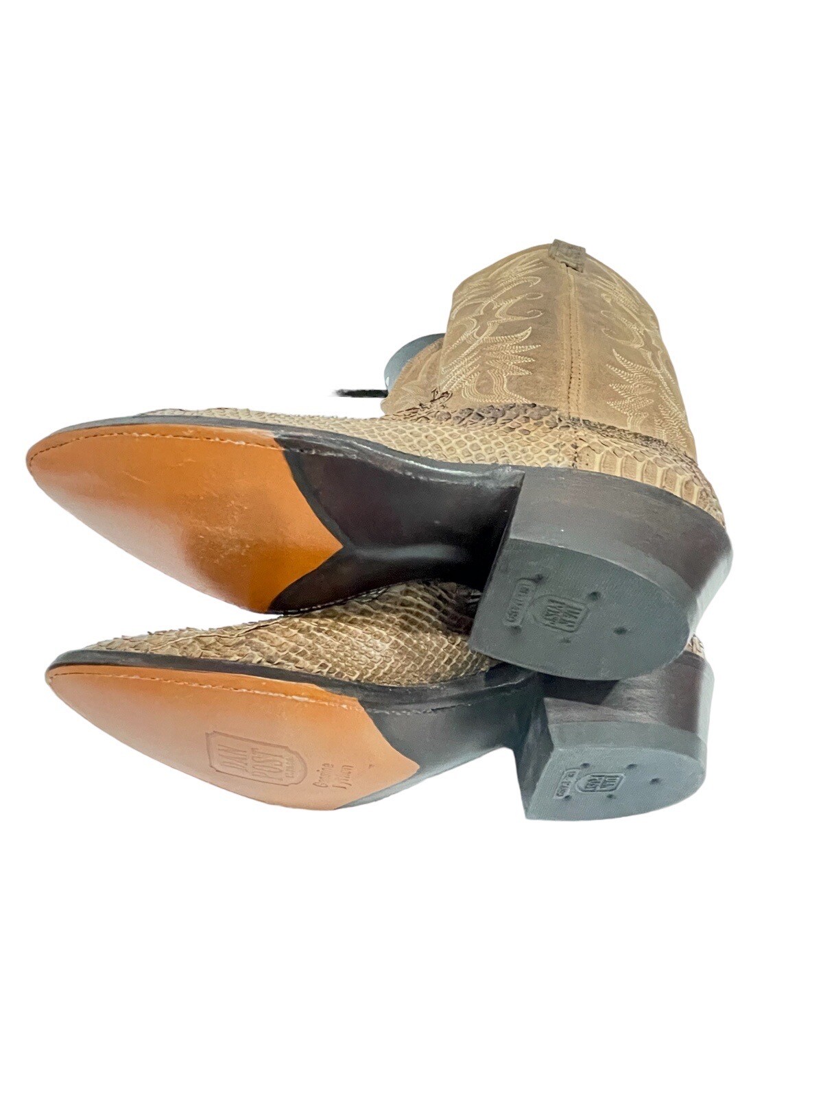 Dan Post Genuine Python Western Cowboy Exotic Boo… - image 10