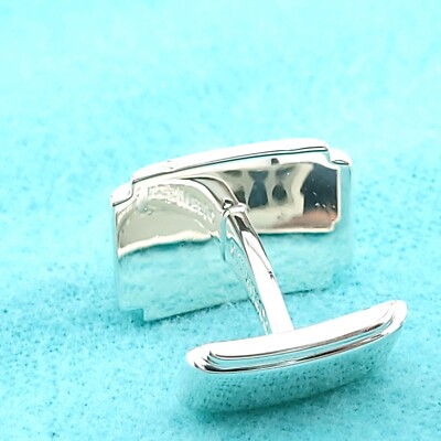 Tiffany & Co. 925 Sterling Silver Metropolis Mens Cuff Link