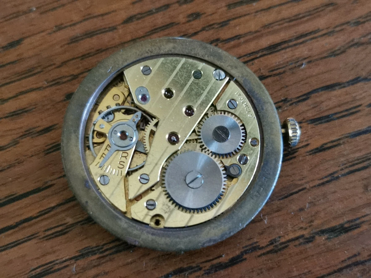Horus Felsa Cal 390 Mens Sub Seconds Watch Movement Dial Hands for Restoration
