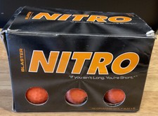 Dozen Nitro Blaster Orange Golf Balls Brand New