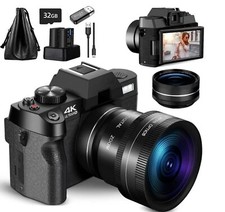 NBD Digital Camera 4K Ultra HD 48MP All-in-One Vlogging Camera with Wide Angle