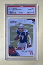 Rob Gronkowski 2010 Score #383 Glossy  Rookie RC PSA 10 