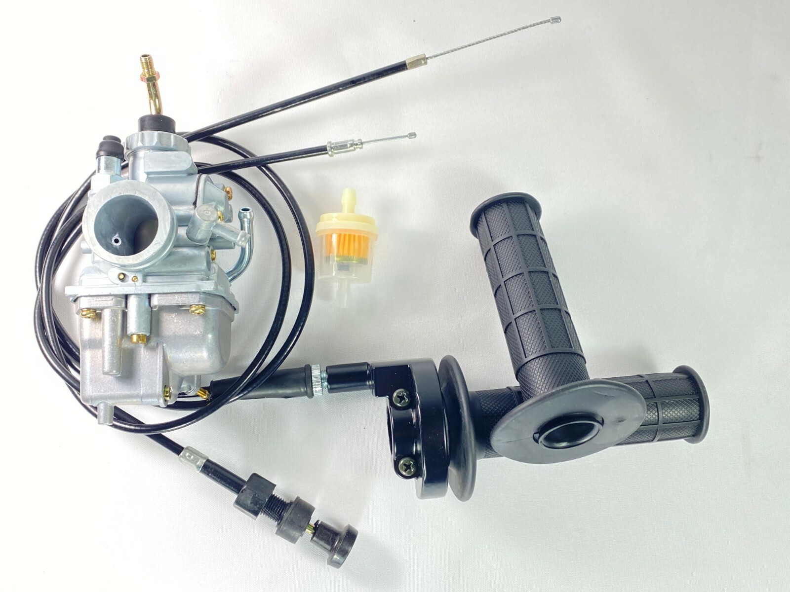 CARBURETOR & TWIST HANDLE THROTTLE & CHOKE CABLE FOR YAMAHA TTR125