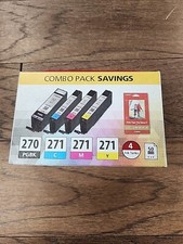 CANON PGI-270 BLACK CLI-271 COLOR INK CARTRIDGE COMBO PACK NEW SEALED