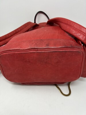 Auth MCM Unisex Stark Leather Lamb Skin Fur Insignia  display picture 1