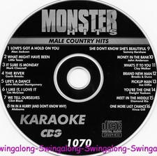 MALE COUNTRY MONSTER HITS KARAOKE CD G VOL-1070 Alan Jackson IN WHITE SLEEVES
