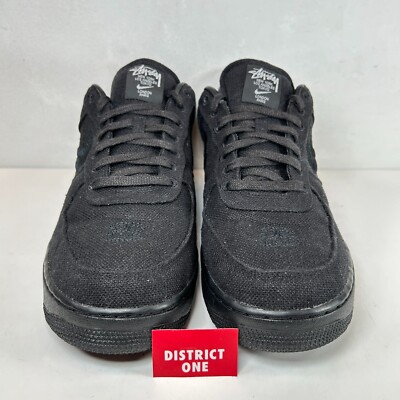 靴 Stussy Nike Air Force 1 Low Triple Black Buy Stussy x Air Force 1 Low 'Triple Black' - CZ9084 001 | GOAT