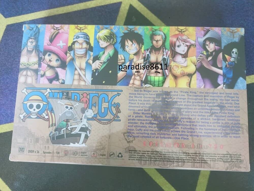 DVD One Piece Collection Series Eps 1 720 English Dubbed 