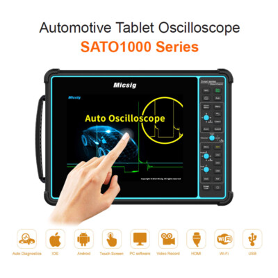 Automotive Tablet Micsig Digital Oscilloscope SATO1004 4Ch Touch-P 