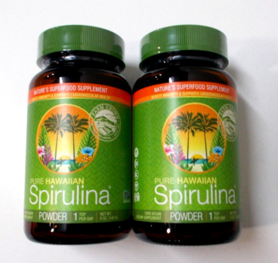 2 Nutrex Pure Hawaiian Spirulina Powder 5 oz (142g), Superfood, Energy, Immunity