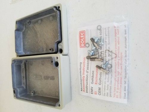 (2 pieces) Rolec conFORM EKF 082 111.082.0 Aluminum Enclosure 130 x 85 x 44 mm - Foto 4 di 6