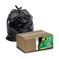 39 Gal Garbage Heavy Duty Industrial Yard Waste Outdoor Trash Bags 100Pck Black