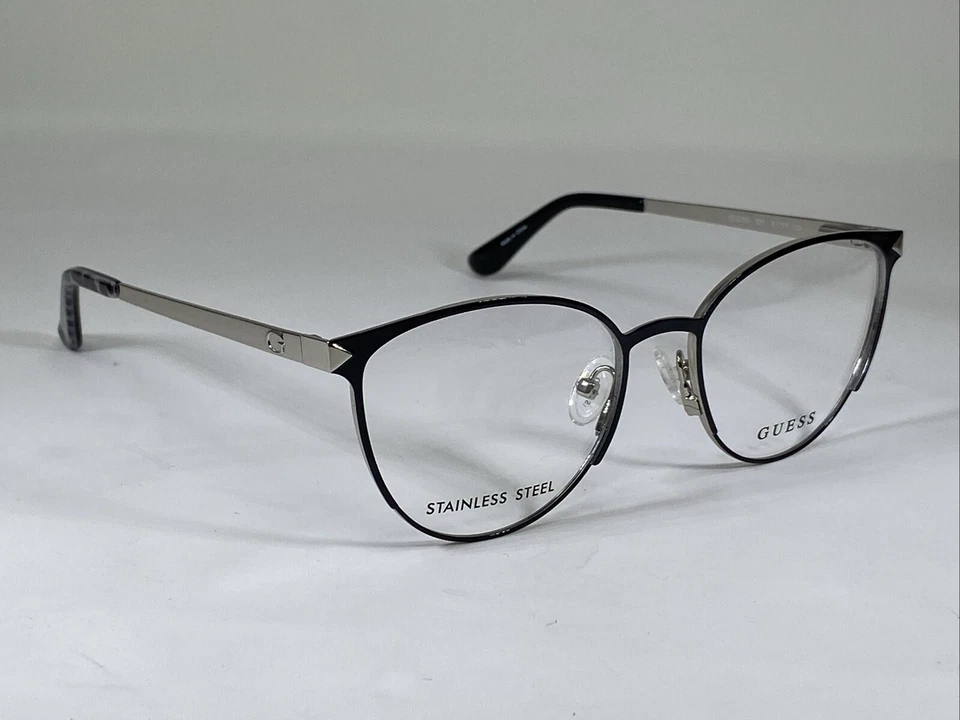 GUESS GU2665 001 NOS Black/Silver Women’s Eyeglasses Frame 51-17-135 - Image 3 of 4