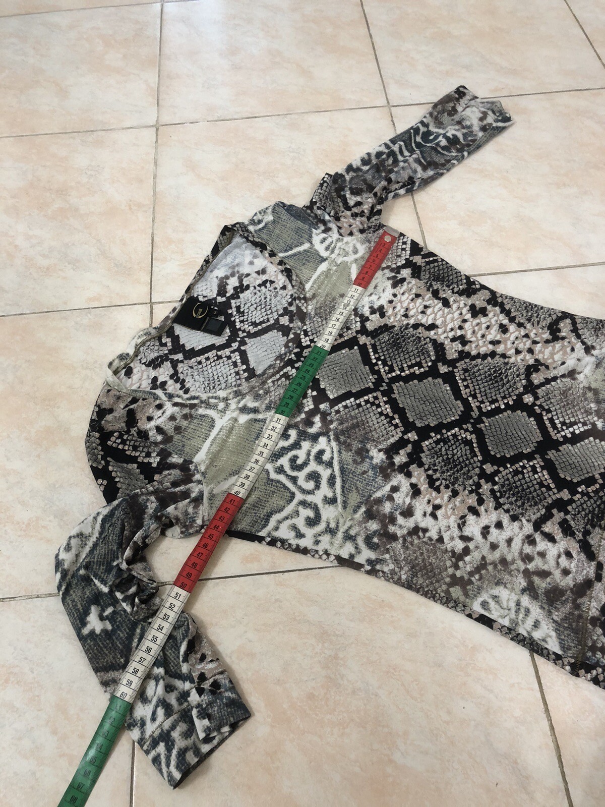 JUST CAVALLI multicolor python jersey lurex detai… - image 8