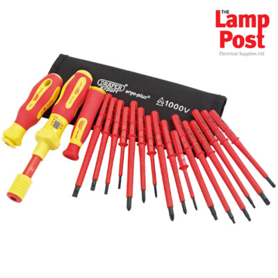 Draper 81762 Expert 19-teiliges austauschbares Drehmomentschraubendreher-Set isoliert 