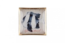 Gift Company Love Plates, Glasteller Fisch S, Life´s a beach, beige