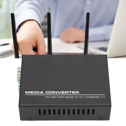 Media Converter Gigabit SFP To RJ45 10 100 1000Base TX To 1000Base FX Multim REL - Afbeelding 15 van 22